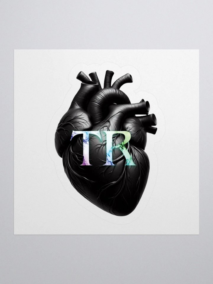 TR Black Heart sticker product image (3)