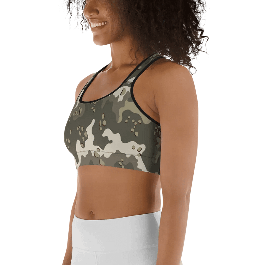 Camouflage Chic Sports Bra product image (8)