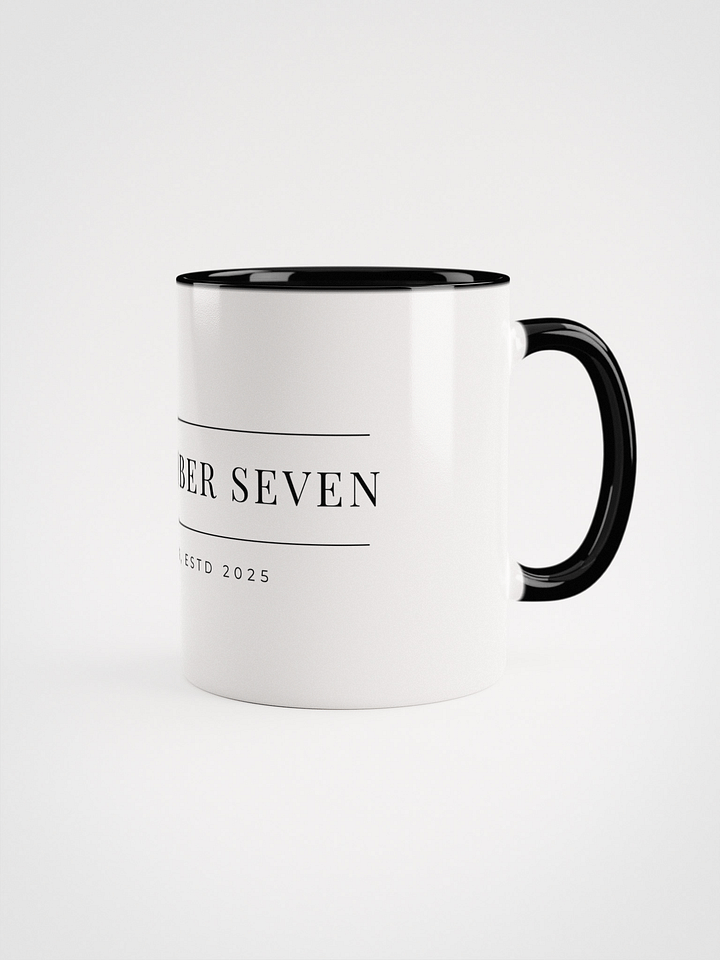 LUCKY NUMBER SEVEN Monochrome Ceramic Mug product image (2)