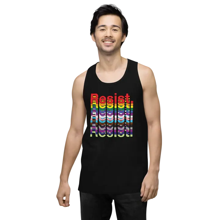 Resist - Rainbow Cotton Heritage Premium Tank Top product image (2)