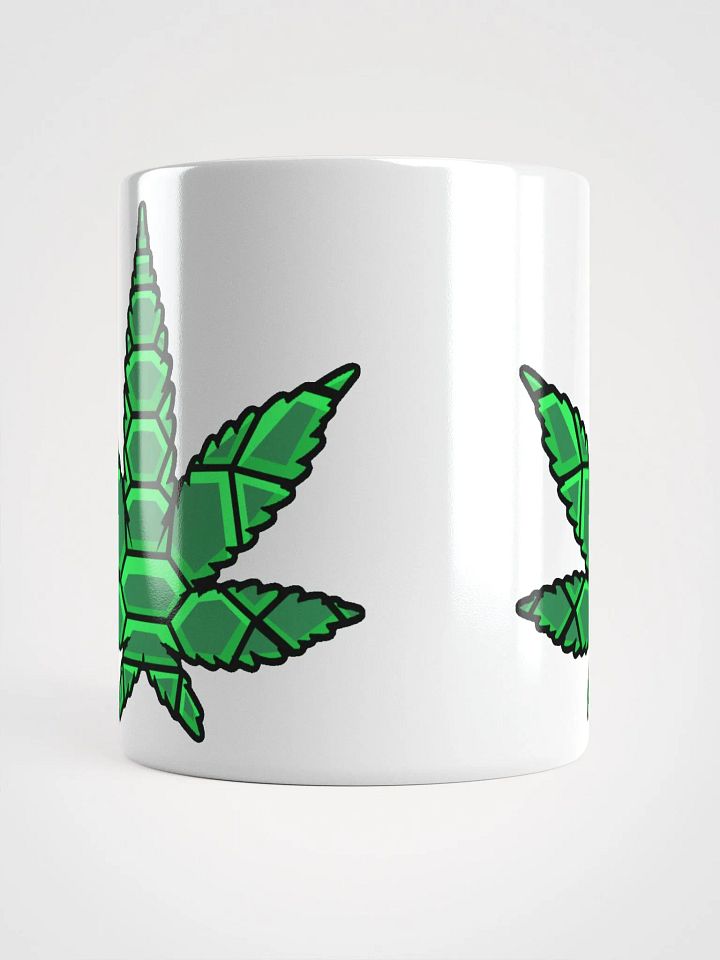 Leaf White Glossy Mug product image (2)
