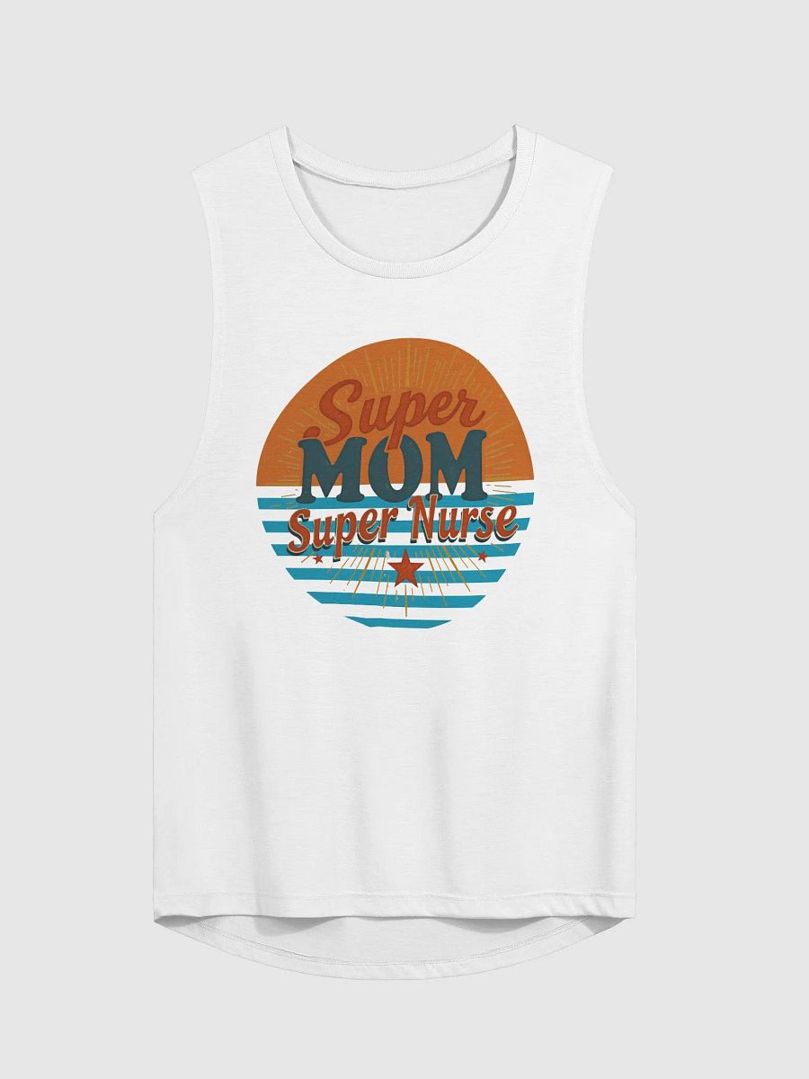 Super Mom Super Nurse Retro Muscle Tank product image (3)