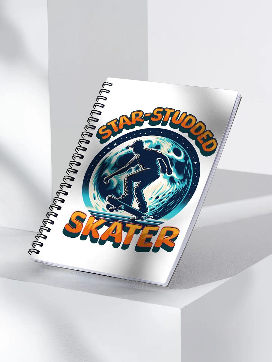 Star-Studded Skater Spiral Notebook product image (2)