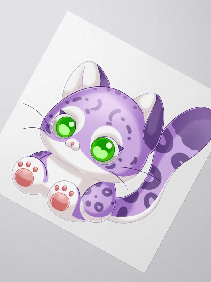 Katalae the SnowLeopard Plush Sticker product image (5)