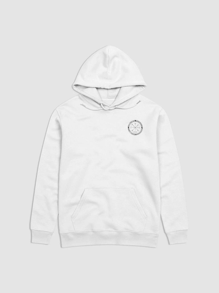 Nordische Runen | Schwarzer Vegvísir | Essential Eco Hoodie product image (7)