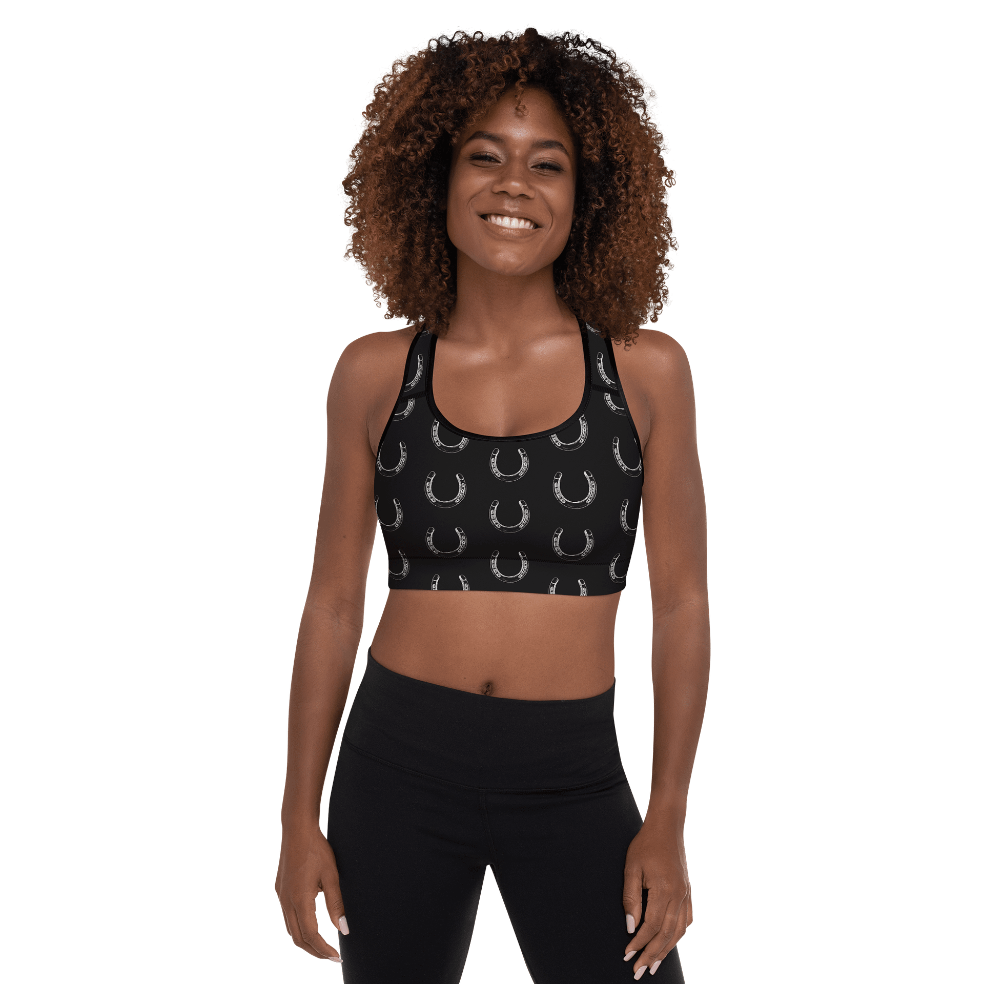 The Good Luck Padded Sports Bra - Horseshoes product image (4)