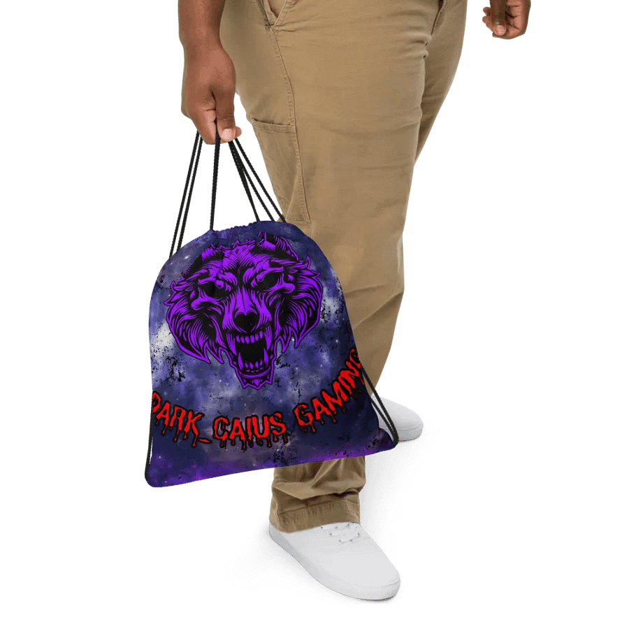 Wolf Skull Drawstring Bag product image (5)