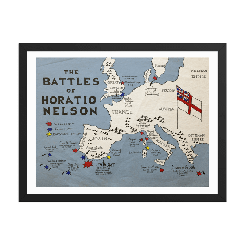 The Battles of Horatio Nelson - Framed Poster product image (1)