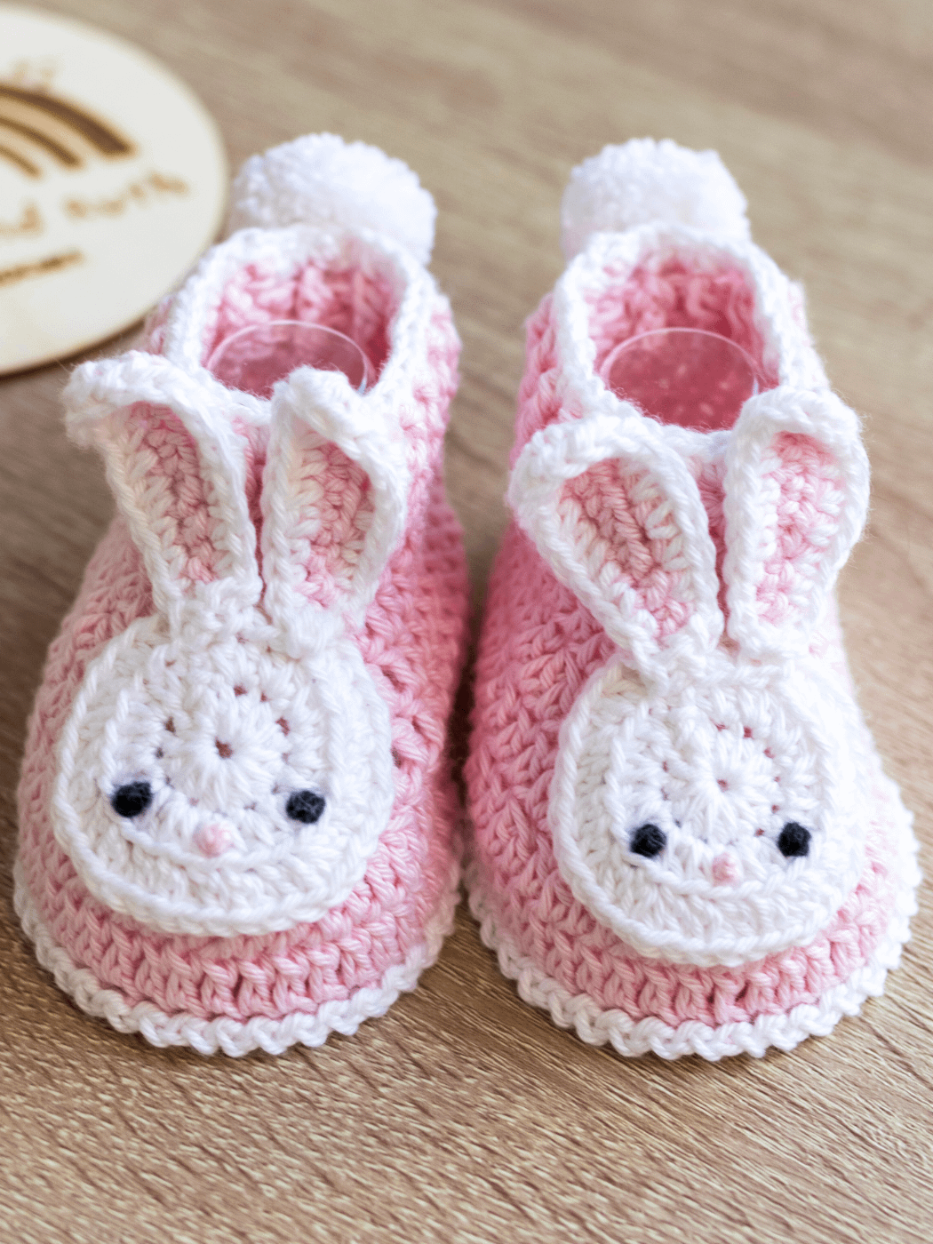 Crochet Pattern: Bunny Baby Booties product image (4)