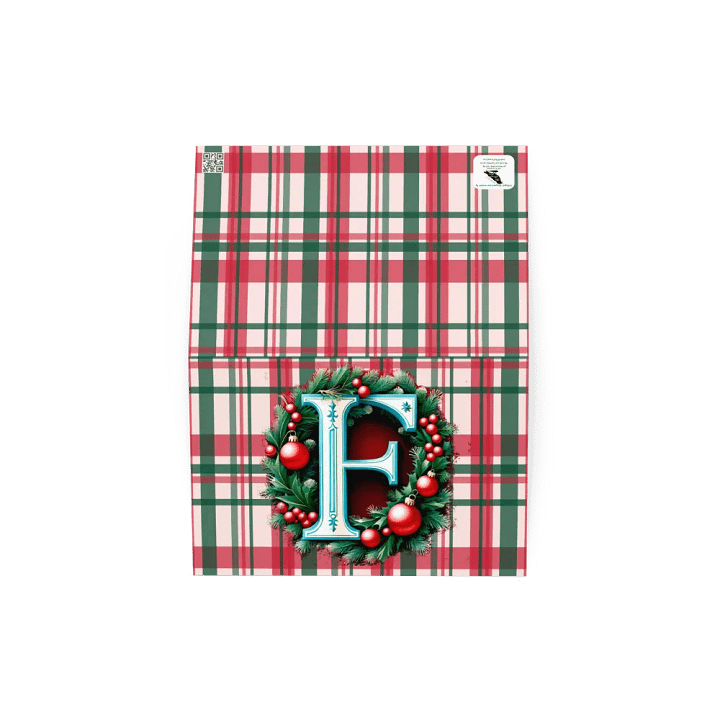 Christmas Monogram Letter F(5) Card product image (2)