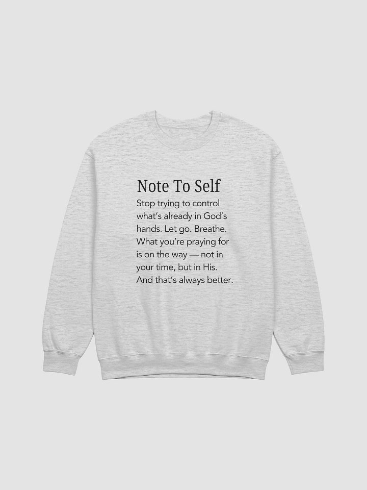 In God’s Hands – Let Go & Trust Crewneck Sweatshirt product image (1)