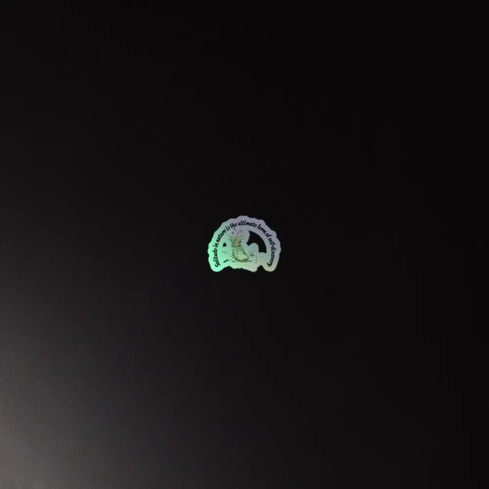 Solitude in nature is the ultimate form of self-discovery. (Solo Hiker) product image (4)