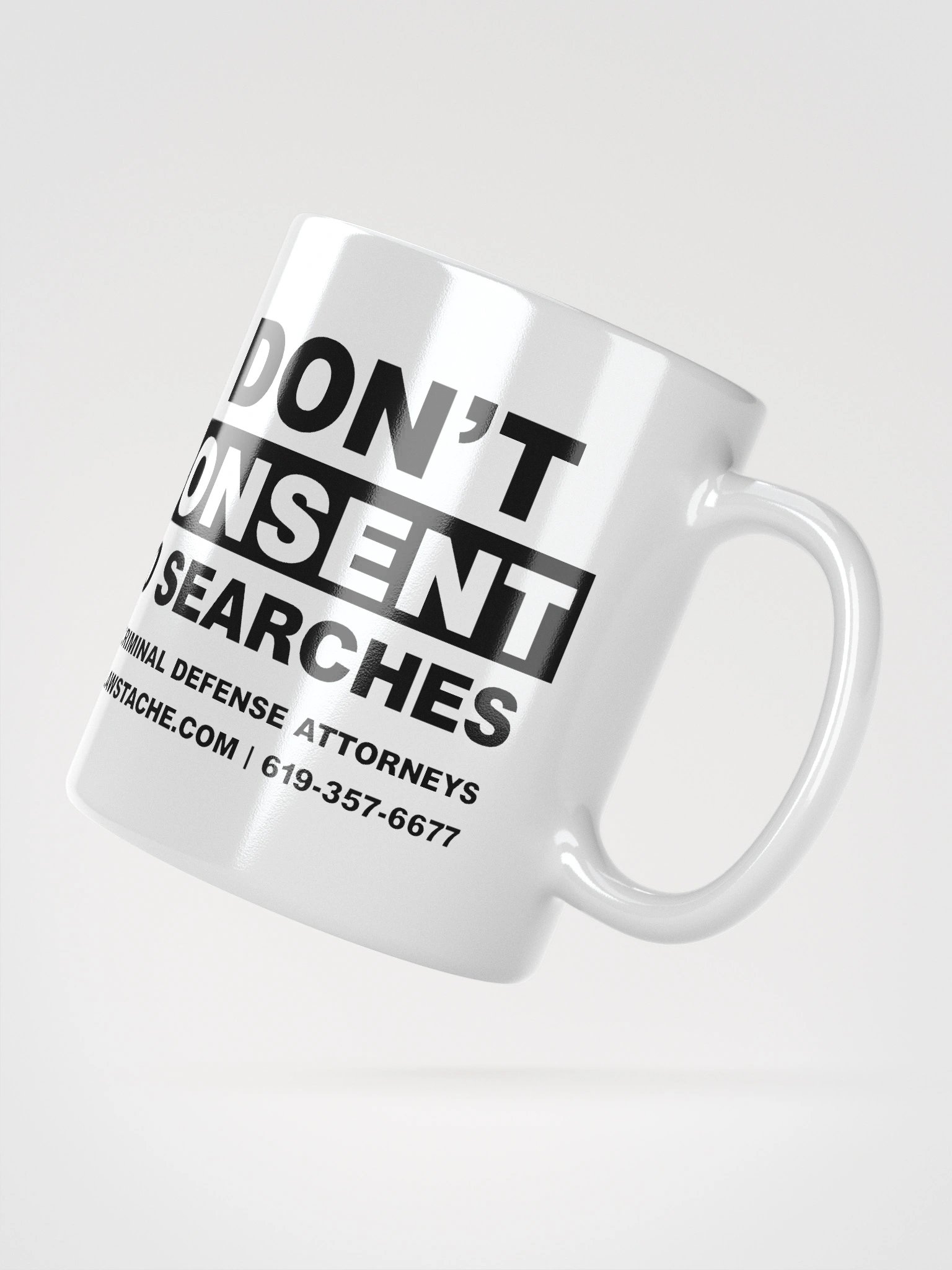 WHT MUG - Do Not Arrest This Person - Don't Consent to Search product image (2)