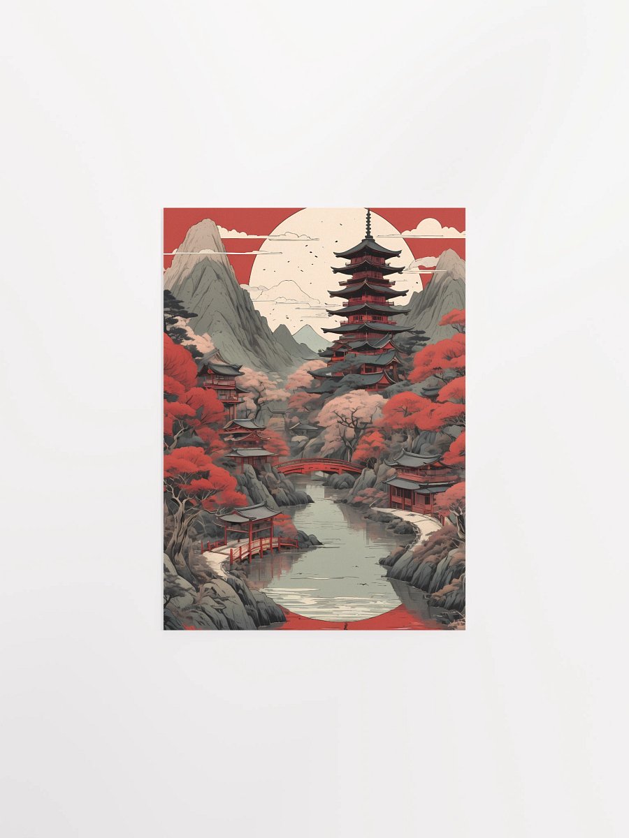 Cherry Blossom Pagoda Poster product image (1)