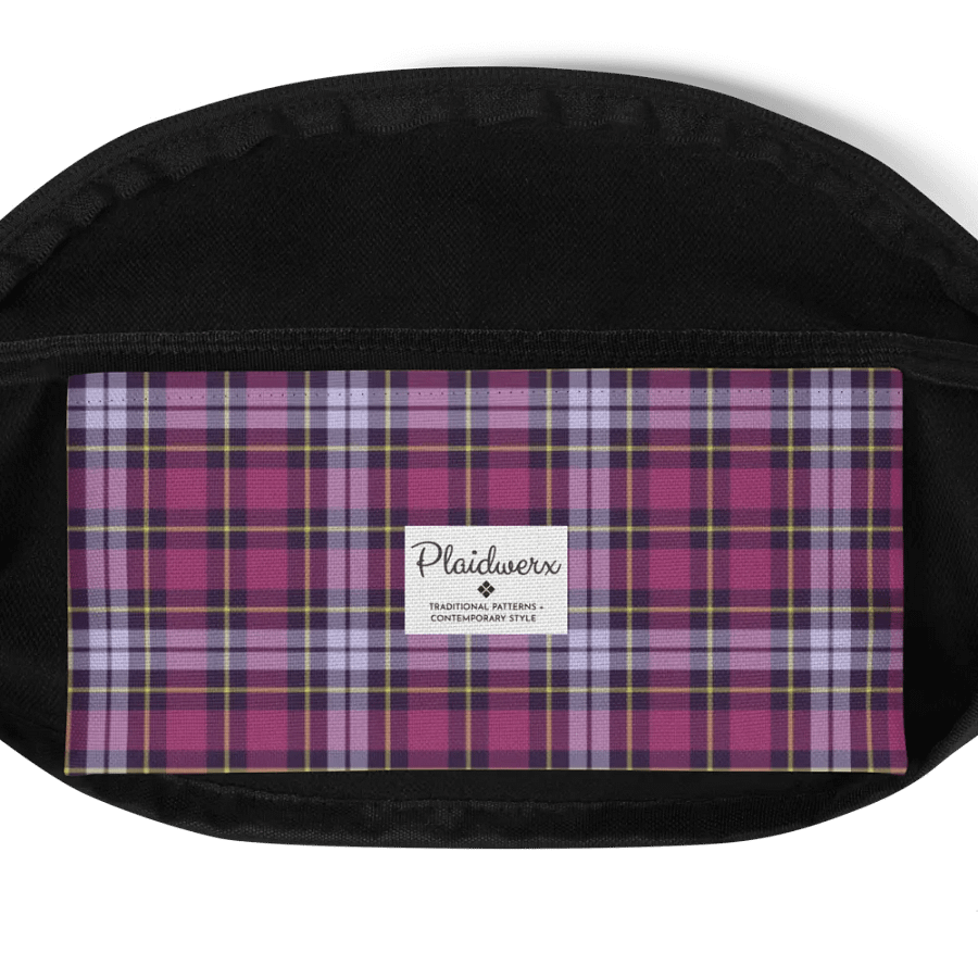 Bright Purple Plaid Fanny Pack product image (6)