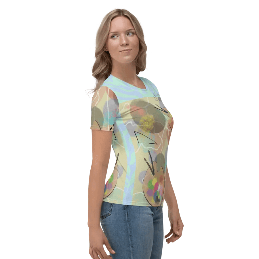 AbstractWear #3 Women's Crew Neck Tee/Pastels product image (2)