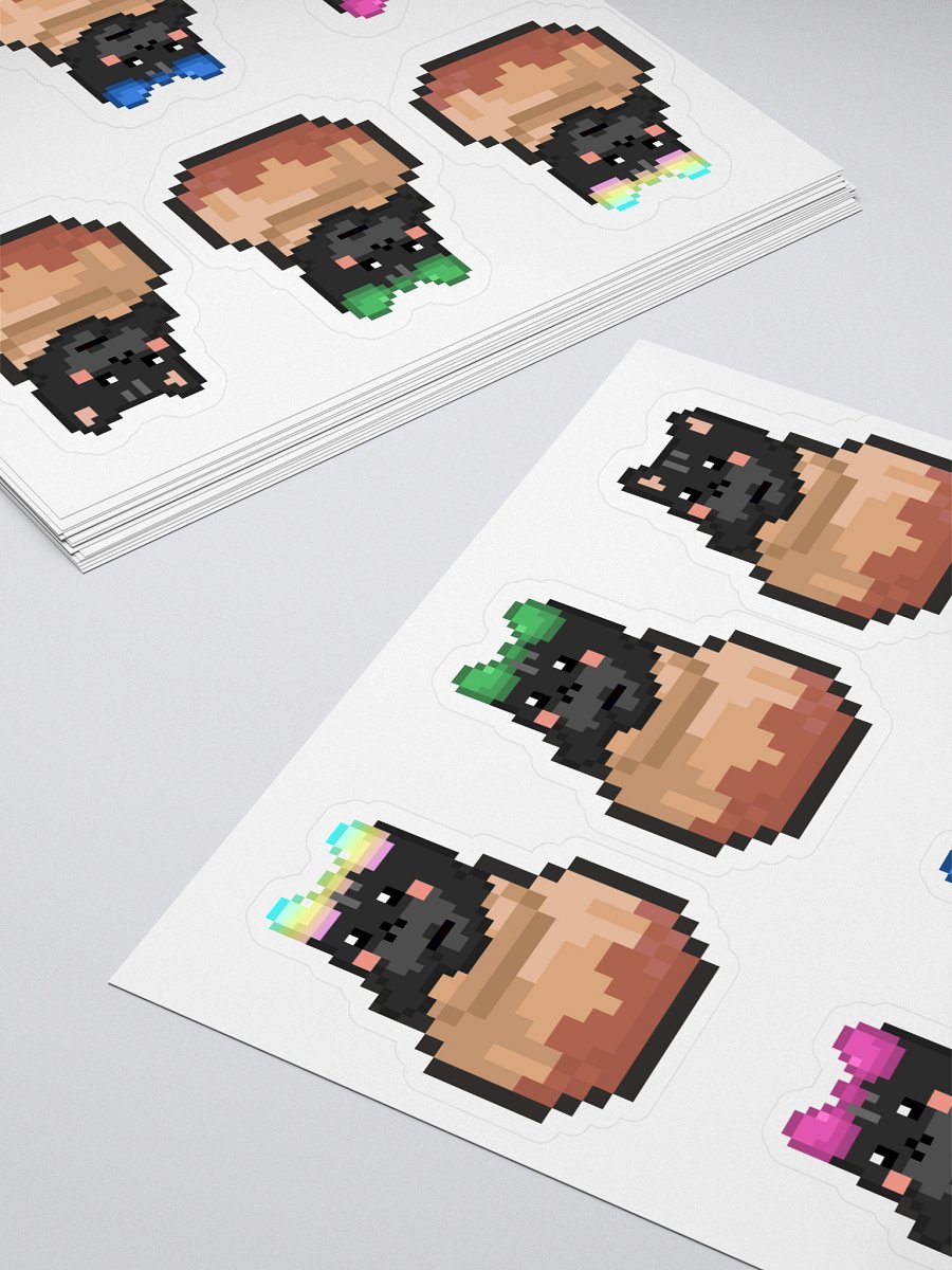Cats in Pots Kiss Cut Stickers product image (4)