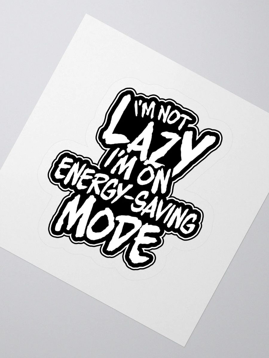 Funny Gamer Sticker – Energy-Saving Mode Engaged product image (4)