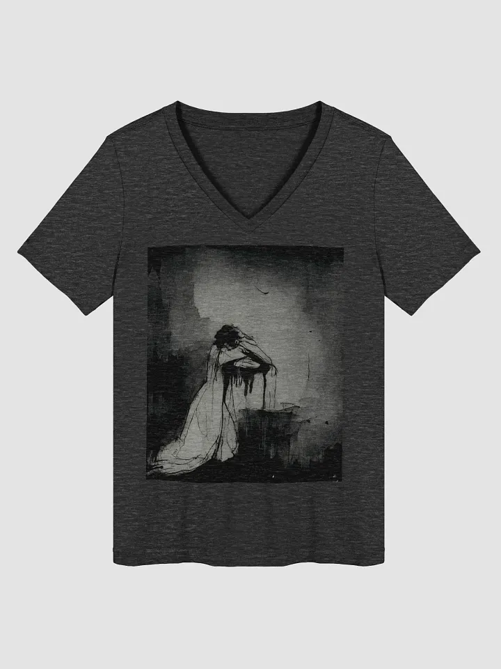 Melancholic Muse Women's V-Neck Tee product image (1)