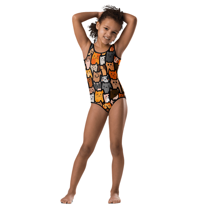 "Cats" Kid's One Piece Swimsuit product image (2)