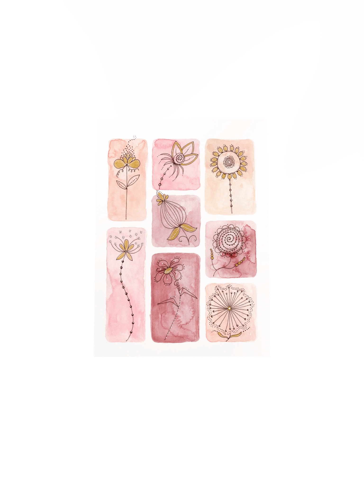 Whimsical Flower Doodle Poster 1 product image (30)