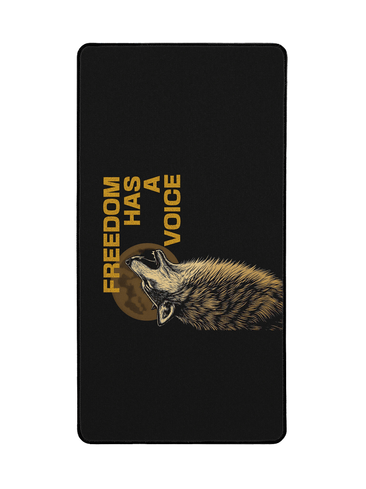 Freedom Has A Voice Howling Wolf Deskmat product image (2)