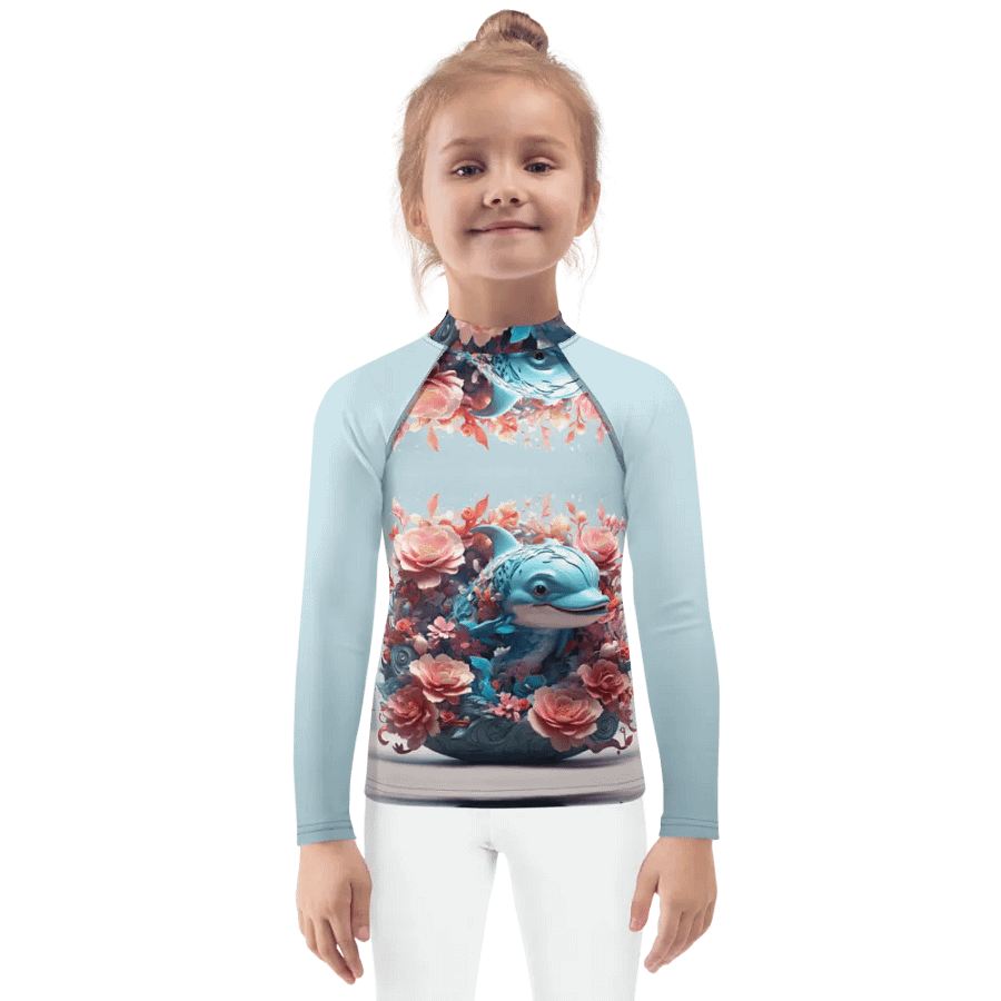 Kids rash guard sea creature product image (1)