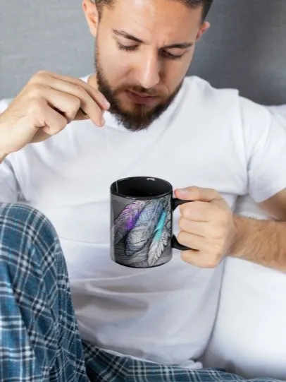 G Feathers, Black Glossy Mug product image (2)