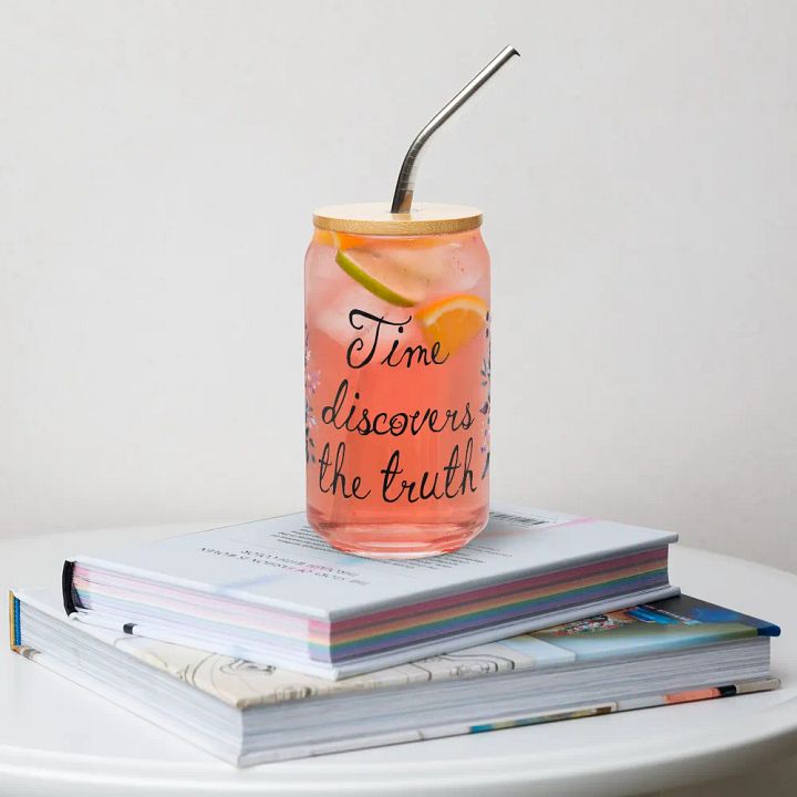 Seneca Quote Can-Shaped Glass product image (2)