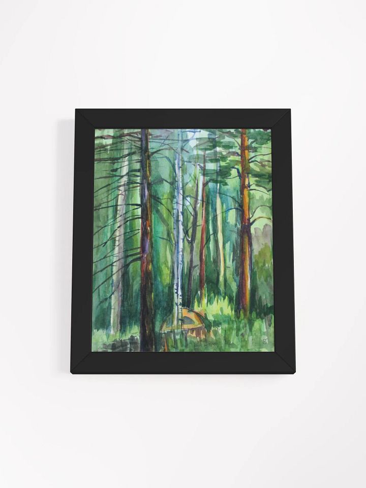 Serene Woodland Symphony Poster - Forest Scene product image (3)