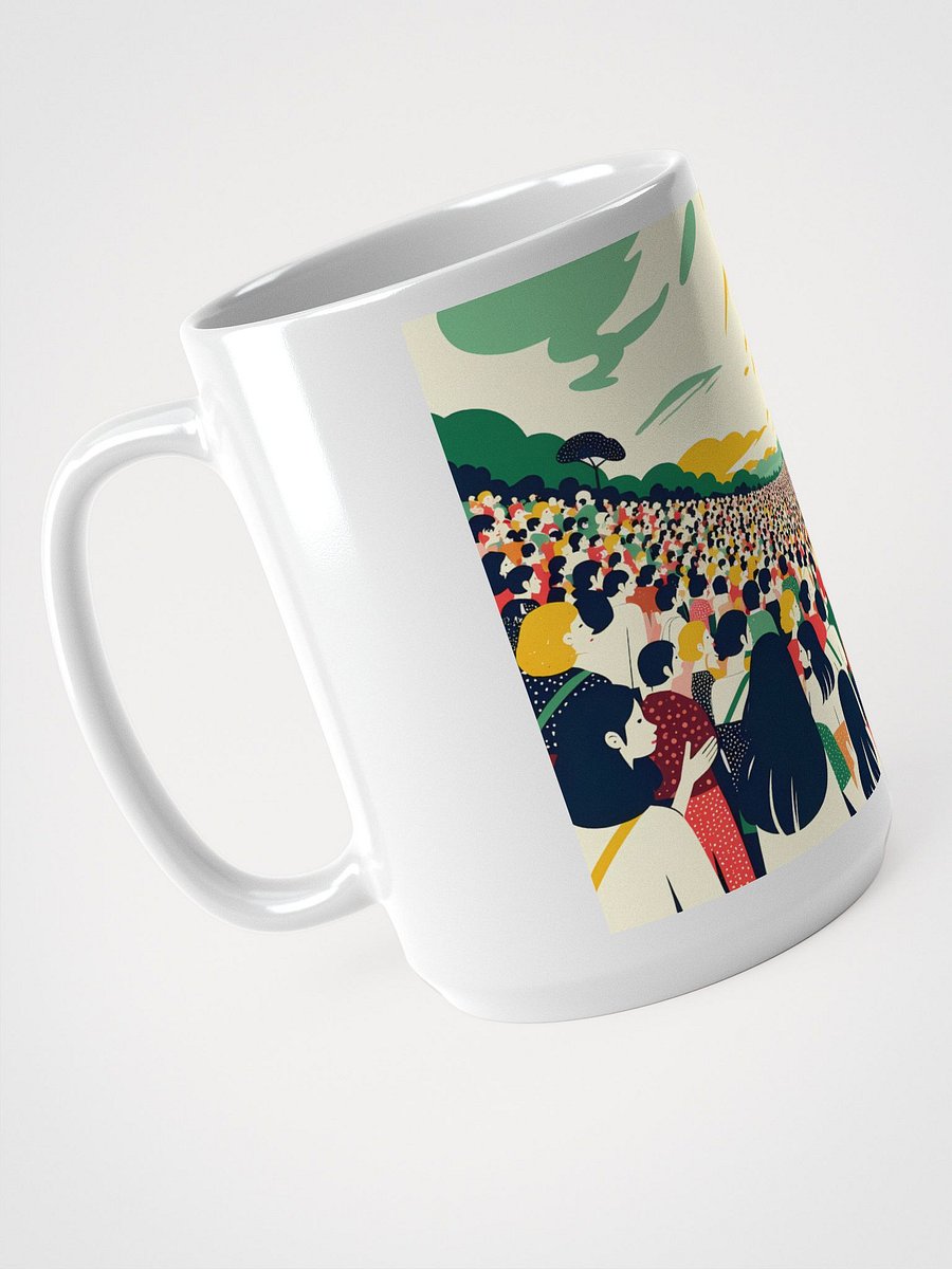 Unity in Diversity Crowd Art Glossy Mug product image (3)