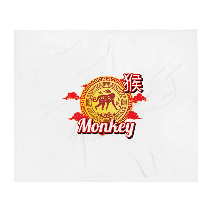 Monkey - Chinese Zodiac Throw Blanket product image (1)