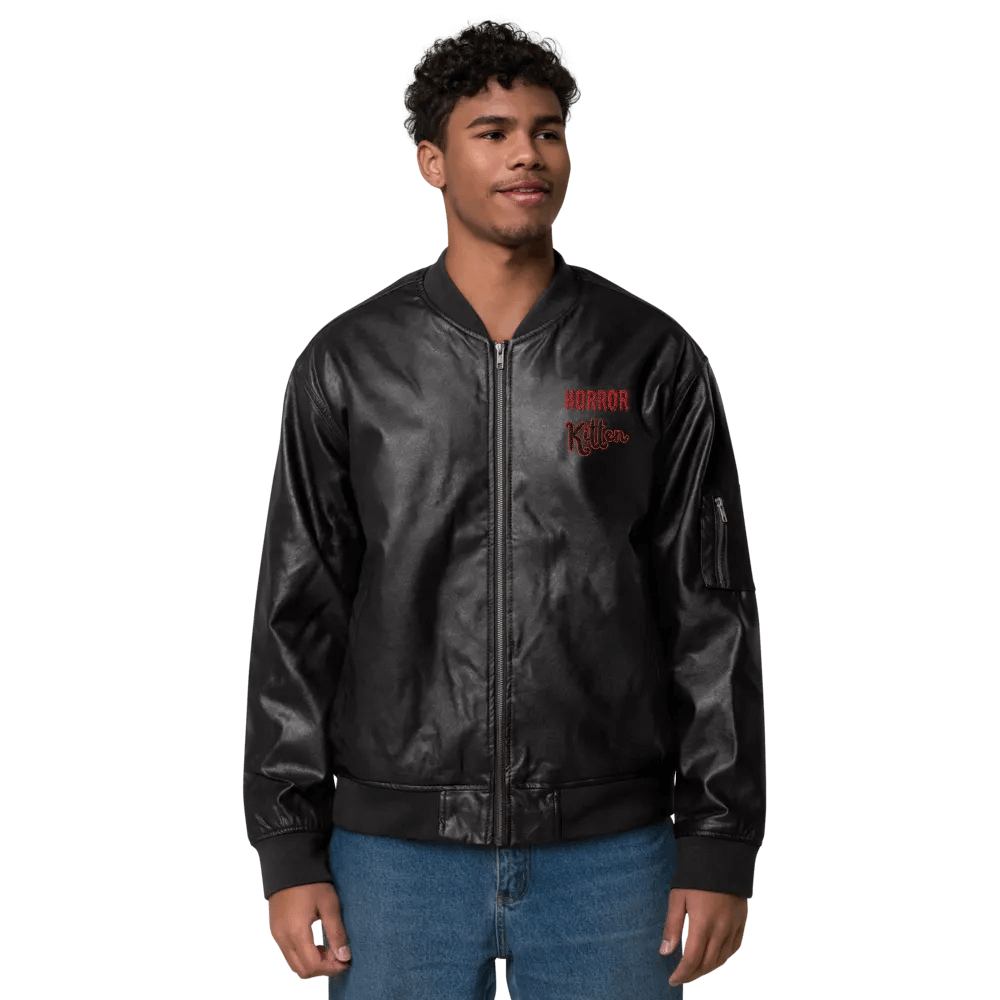 Horror Kitten Faux Leather Jacket product image (2)