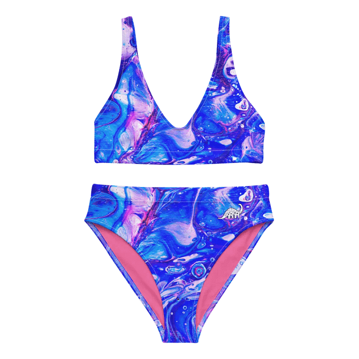 Bubblegum Fluid Acrylic High Waisted Bikini product image (1)