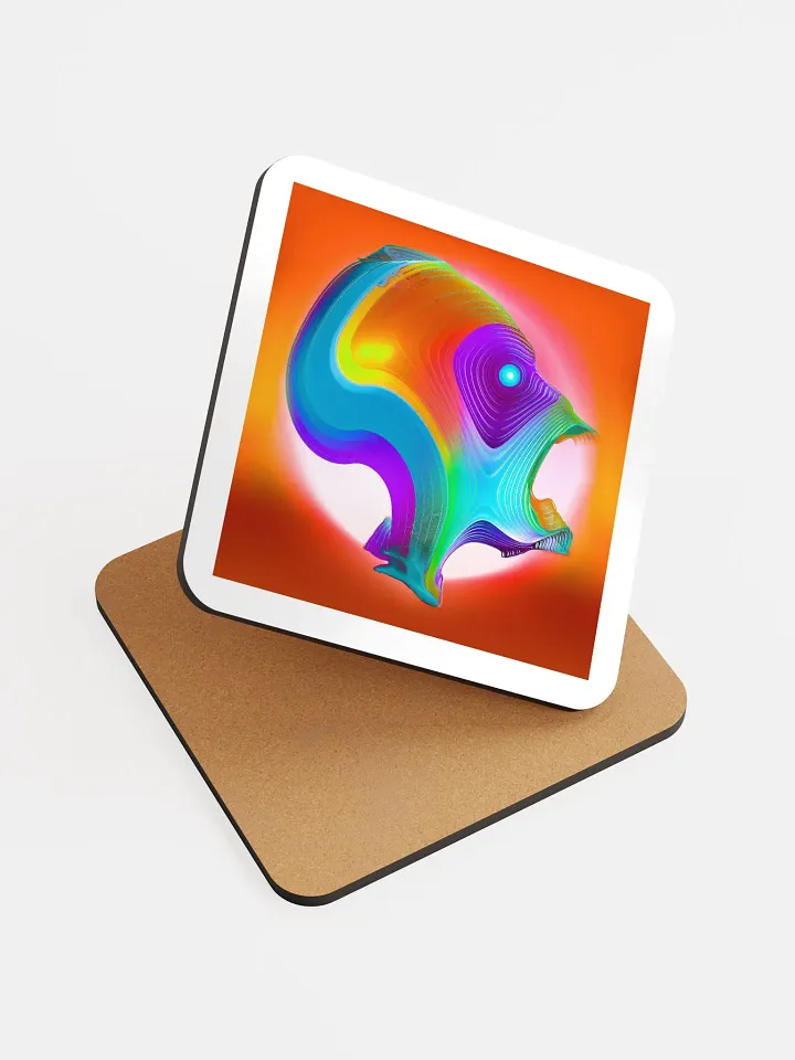 Ancestral Harmonies Algorithmic Art Coaster product image (1)