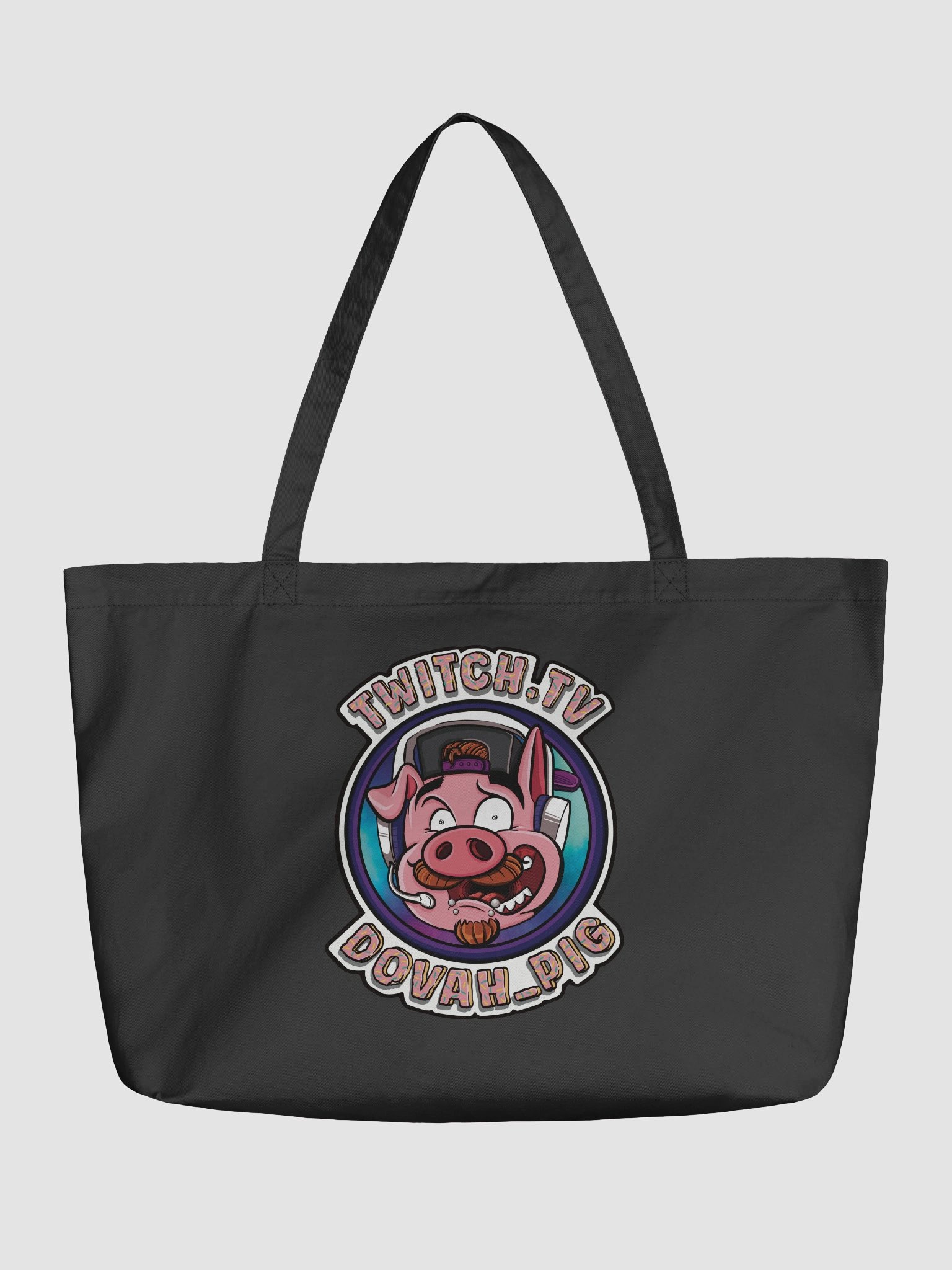 Dovah_Pig Logo Tote Bag with Tail product image (1)