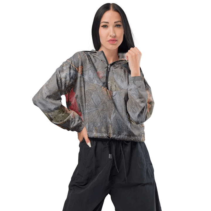 Women's Cropped Windbreaker - MossyOak - It Happennnns Camo product image (1)