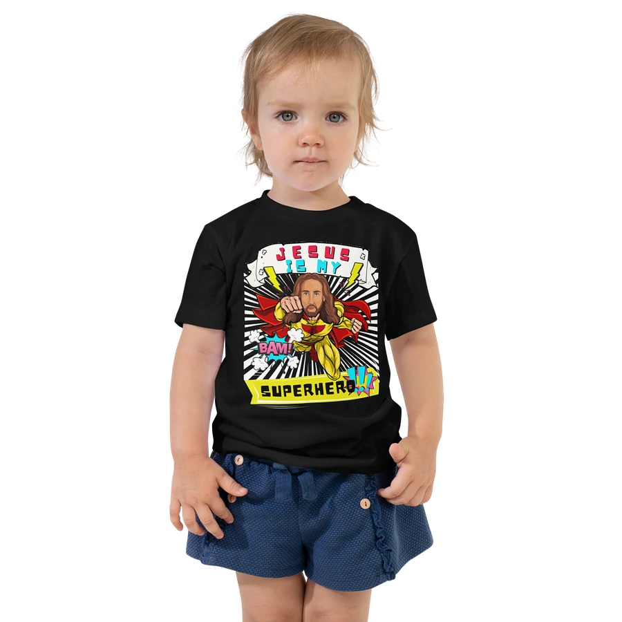 Jesus Is My Superhero-Funny Christian Comic For Toddler T-Shirt product image (2)