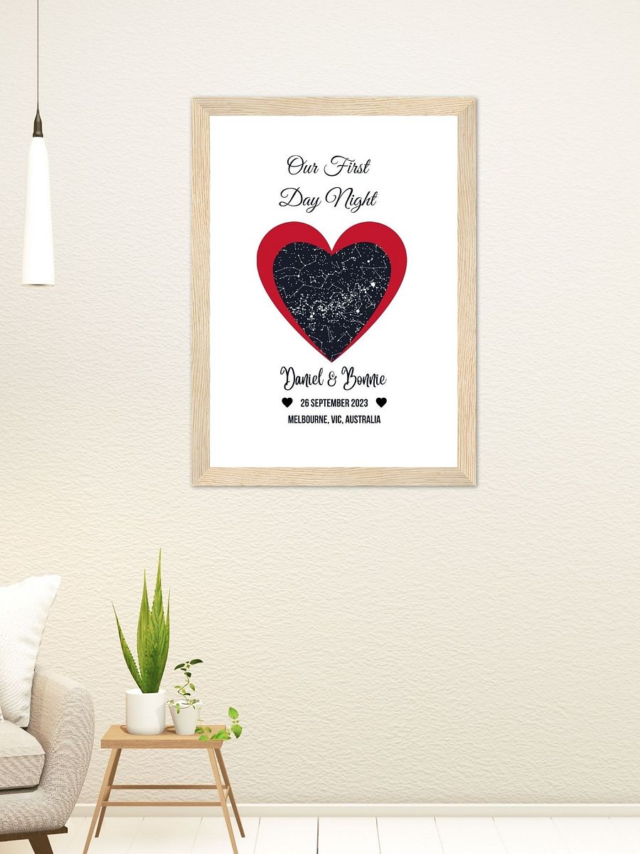 DIY Star Map Circle Heart Shapes Canva Templates product image (9)