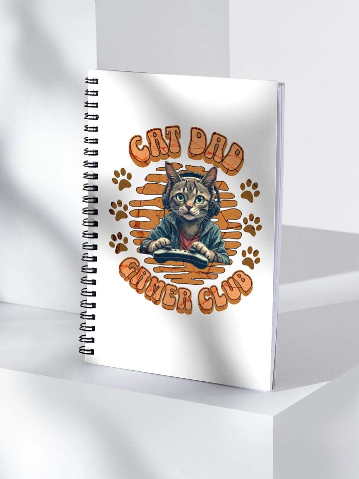 Cat Dad Gamer Club Pawsome Notebook product image (1)