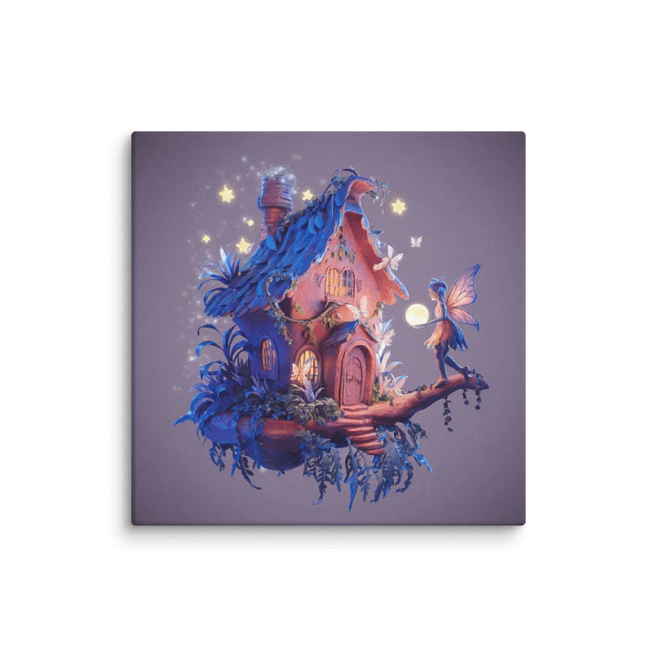 Watercolour Fairy House Art - v12 product image (1)