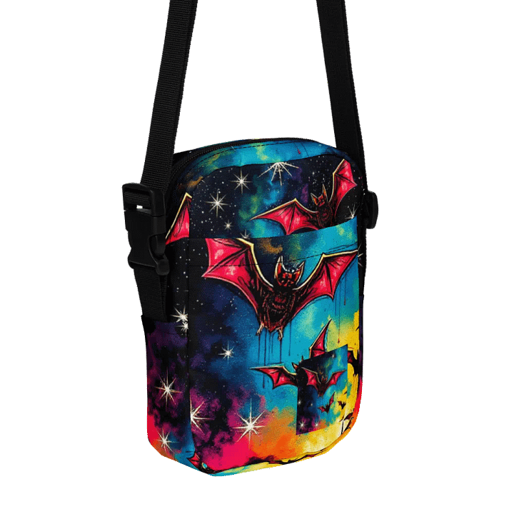 Starry Night Bats Crossbody Adventure Bag product image (1)