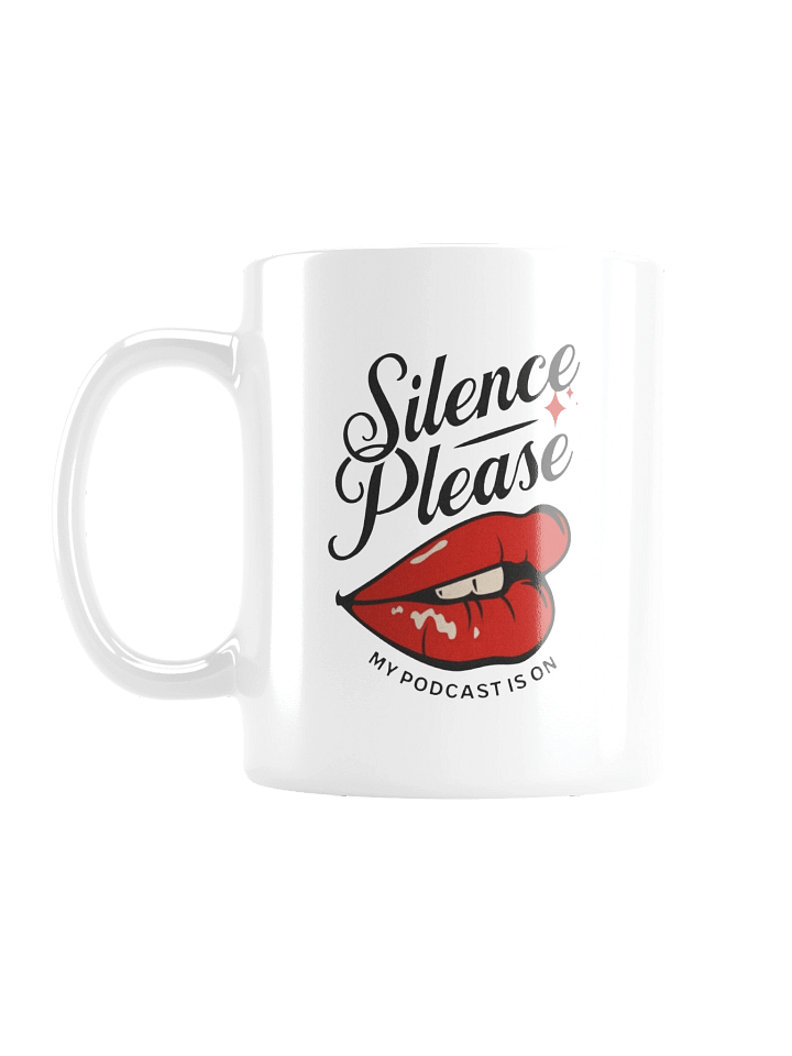 Silence Please Red Lips Mug product image (1)
