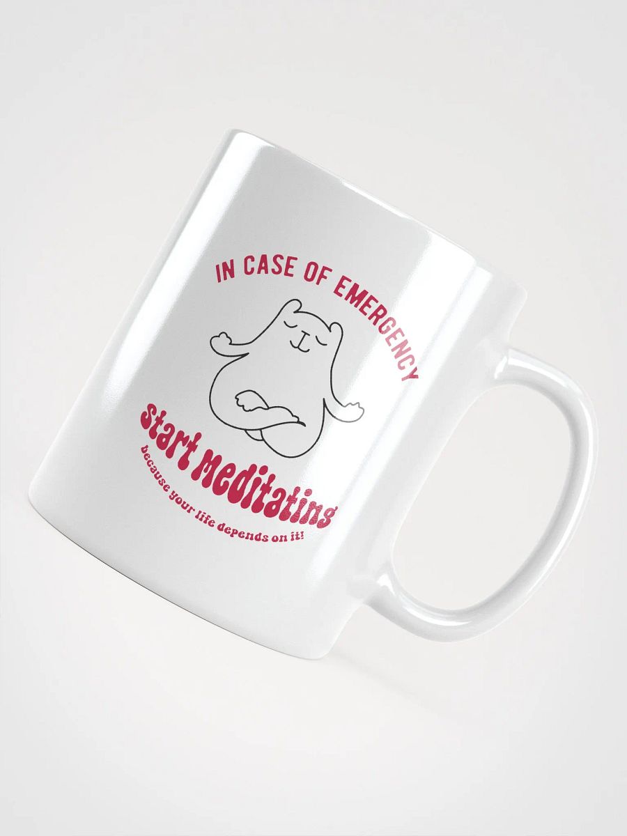 In Case of Emergency, Start Meditating Mug | Funny Mindfulness Quote Coffee Cup product image (12)