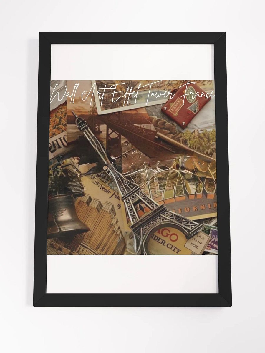 Wall Art Eiffel Tower France Framed High-Quality Matte Poster (in) product image (4)
