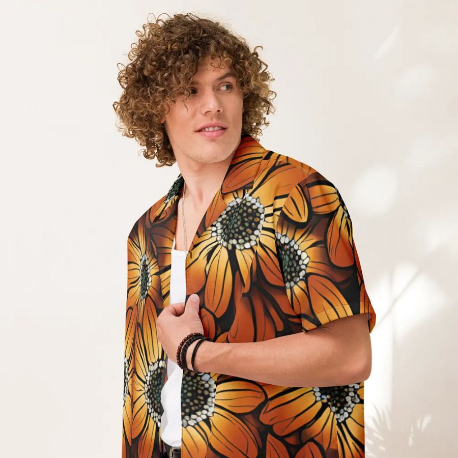 Sunset Blooms Hawaiian Shirt product image (7)