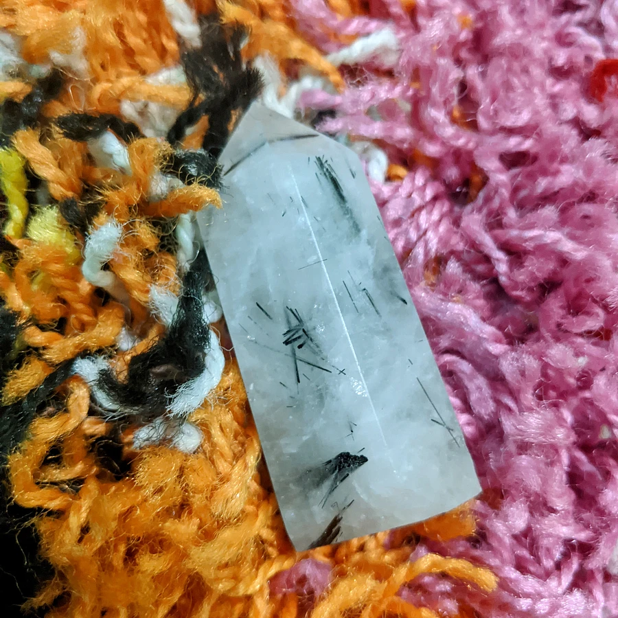 69.8g Rutile Tourmaline in Quartz Tower product image (1)