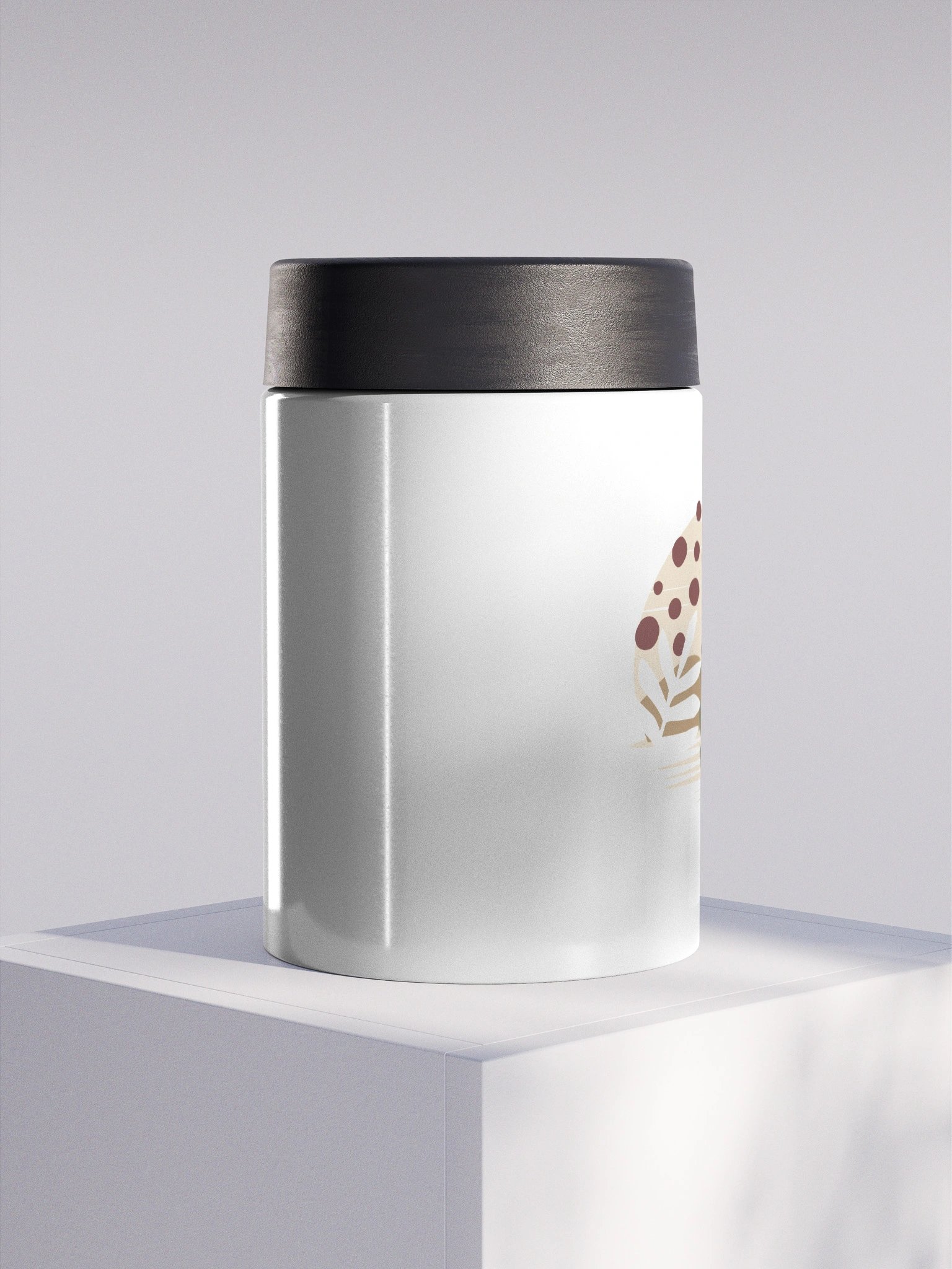 Tropical Leaf Stainless Steel Koozie product image (1)