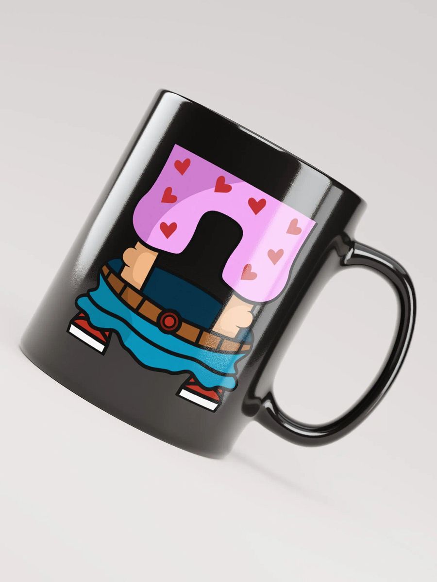 NO PANTS GLOSSY BLACK MUG product image (4)