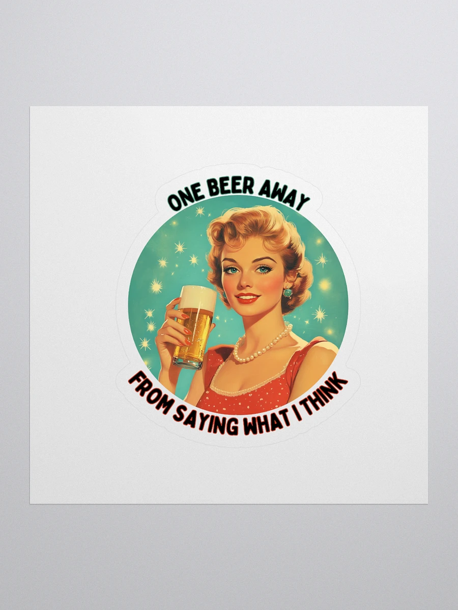 One Beer Away - Kiss Cut Stickers product image (1)